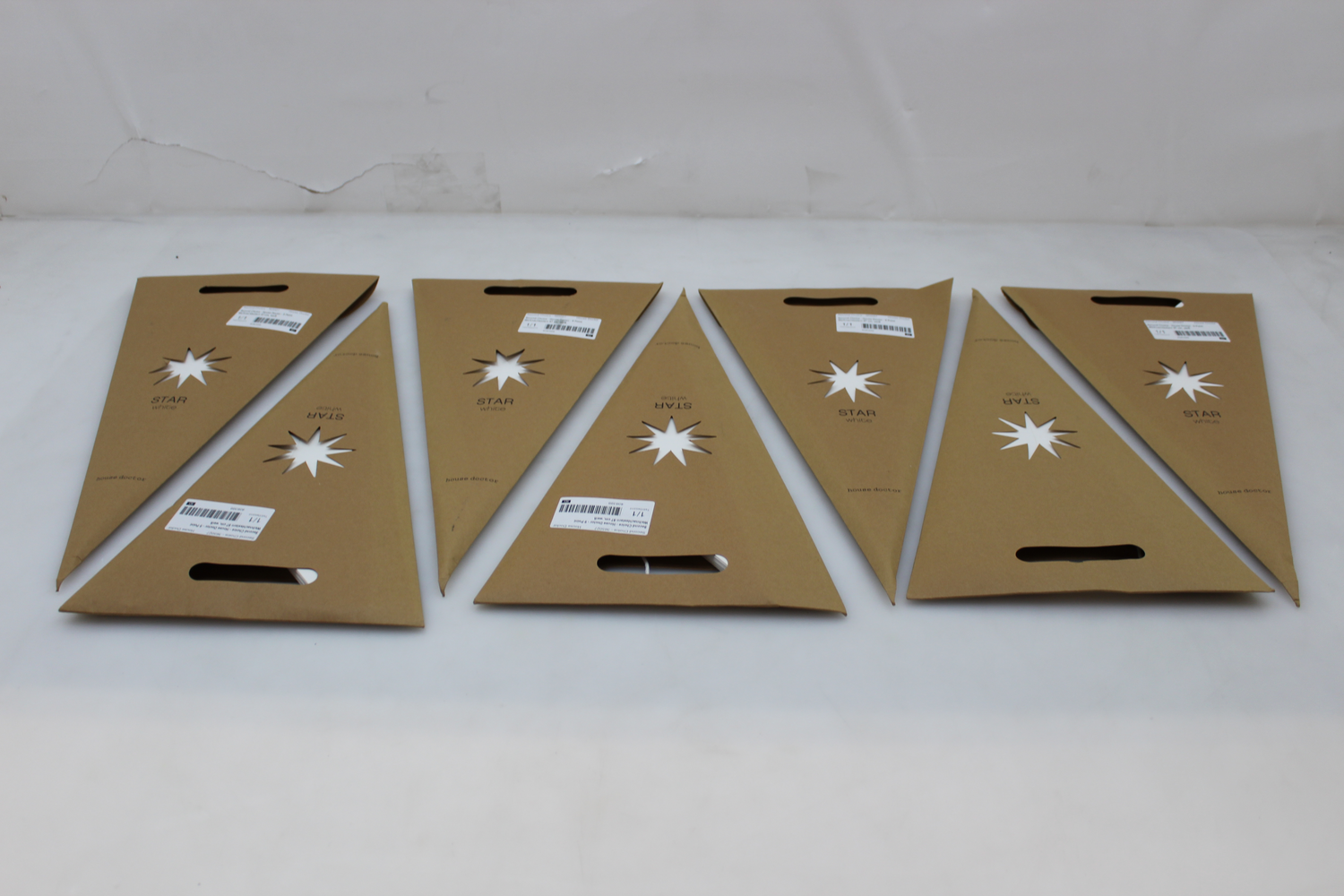 B-Ware House Doctor 9 Point Weihnachtsstern Fensterdeko Stern 87 Cm 7 Stück