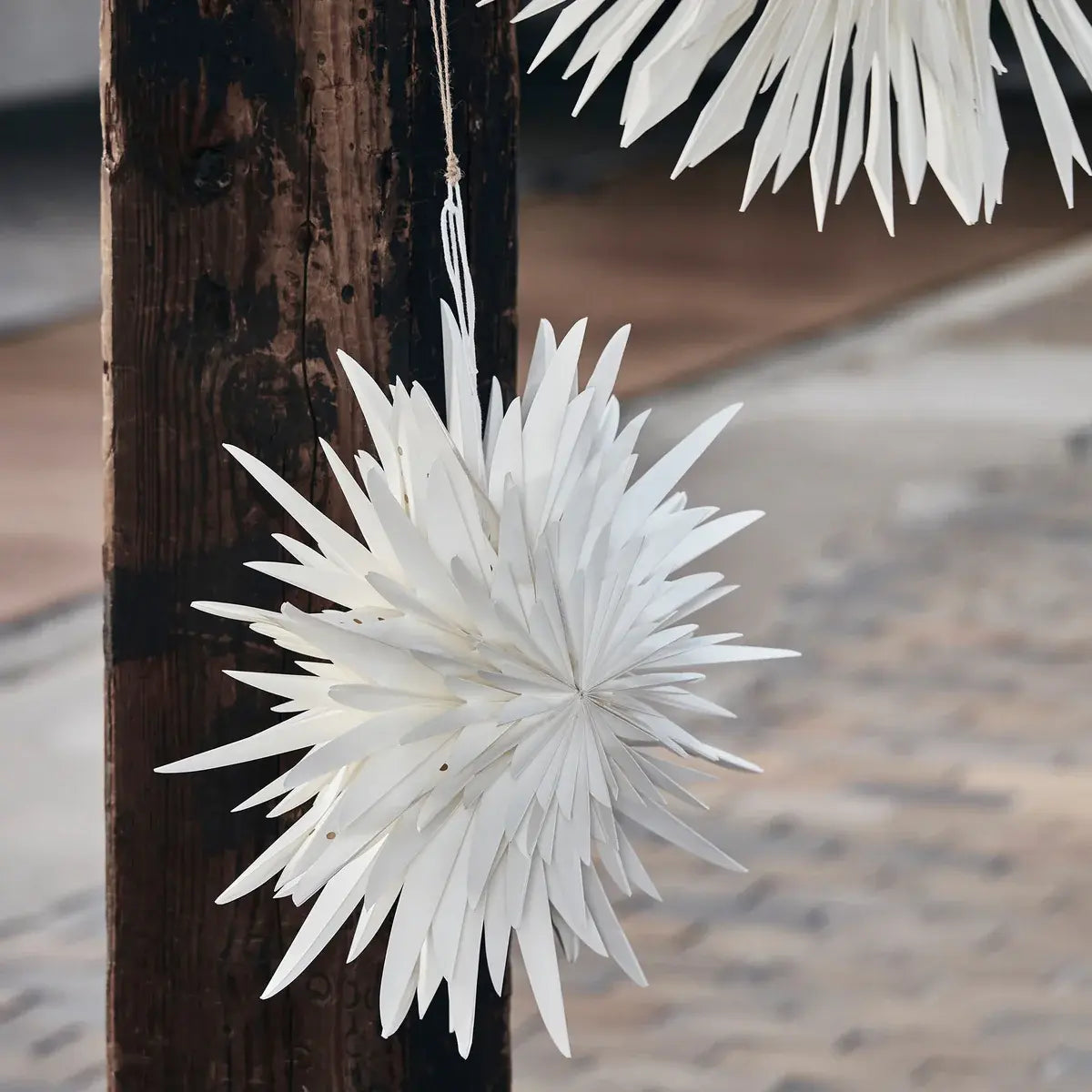 B-Ware House Doctor Weihnachtsstern Papierstern Weihnachtsdekoration ø 60 Cm Off White - 5707644913554