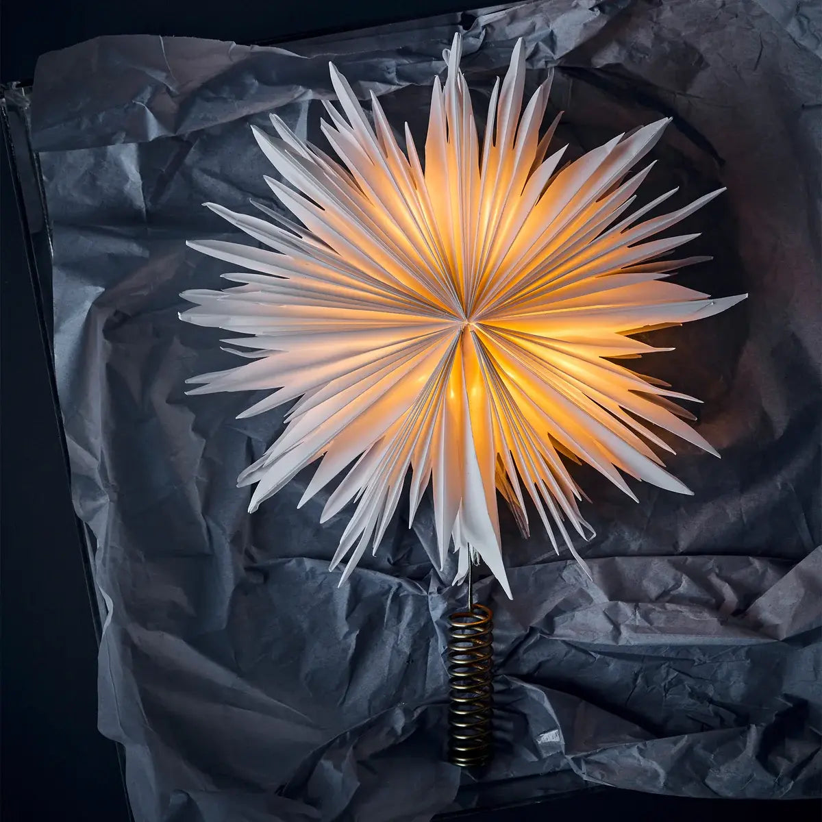 B-Ware House Doctor Christbaumschmuck Baumspitze Stern Led Leuchte Weiß Gant Top Star - 5707644913493