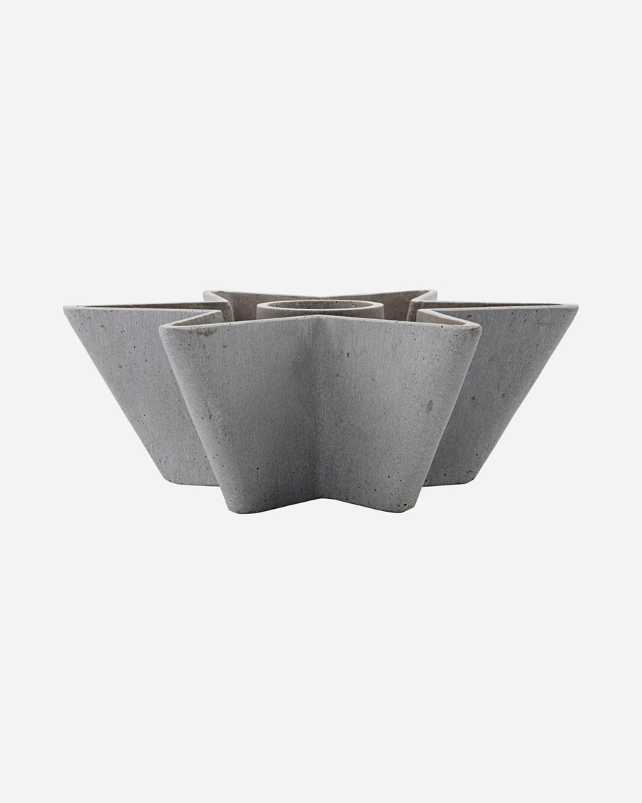 House Doctor Kerzenhalter Leuchter Mold Star Kerzenhalter Grau Tischdeko B-Ware - 5707644825123
