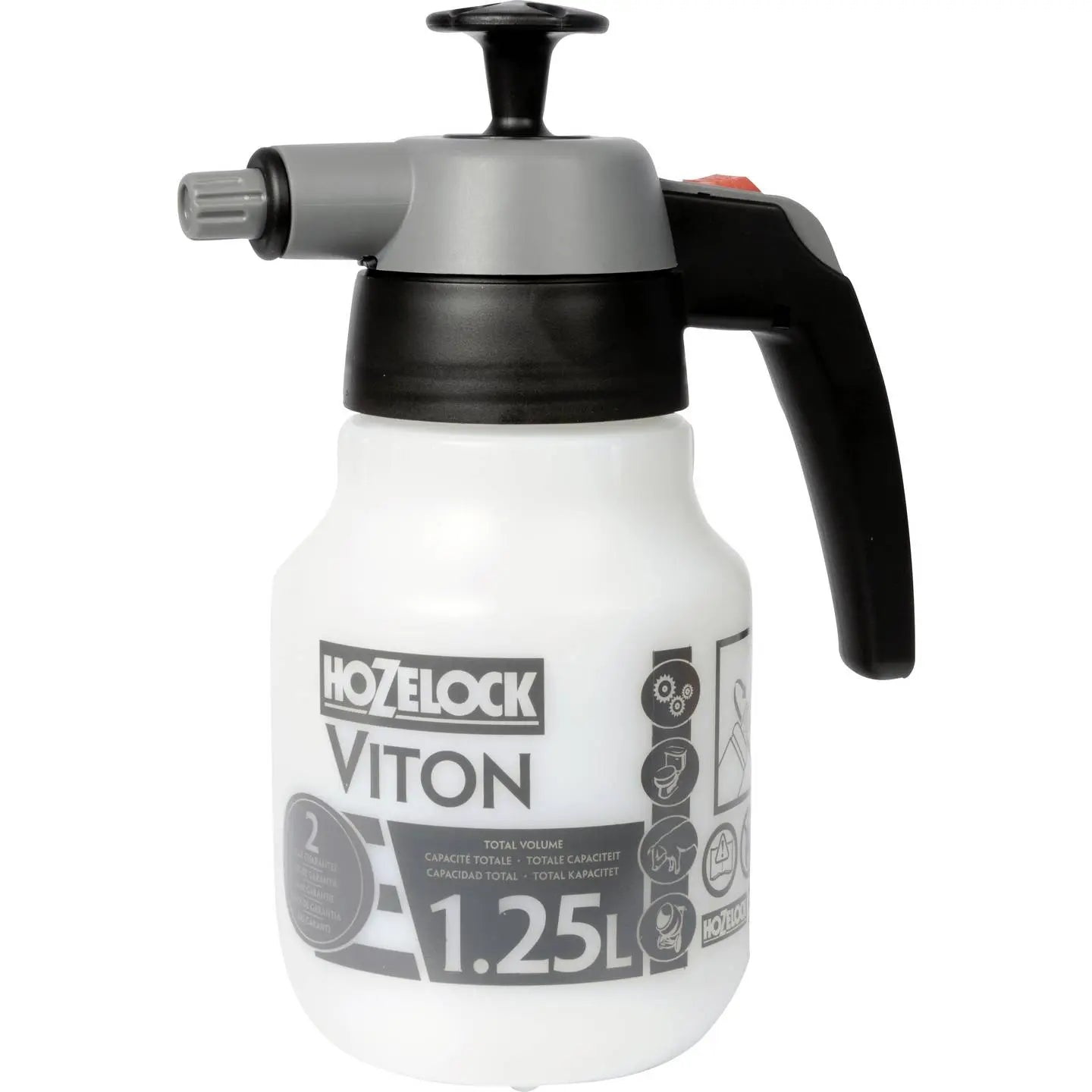 B-Ware Hozelock Drucksprüher Sprüher Viton 1,25 L Edelstahlpumpe Chemikaliensprüher - 5010646048842