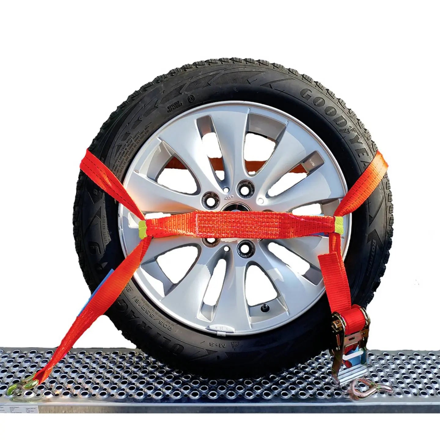 B-Ware Hp Zurrgurt Spanngurt Autotransport Radsicherung Verbindungsgurt Orange - 4007928123299