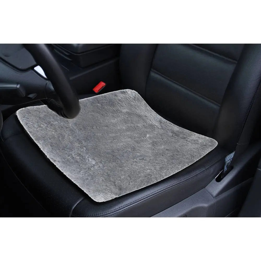 B-Ware Hp Autozubehör 19764 Sitzkissen Echtes Lammfell Anthrazit Kissen Auto Zubehör
