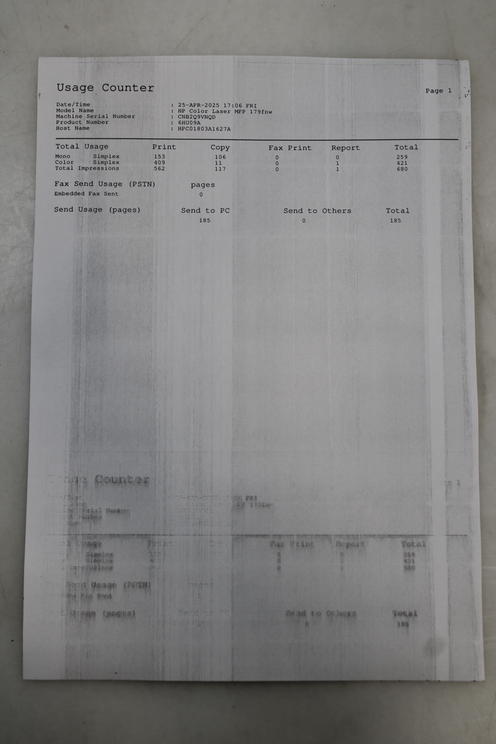 Hp Color Laser Mfp 179fwg Farblaser Multifunktionsdrucker A4 Siehe Text/Foto C-Ware