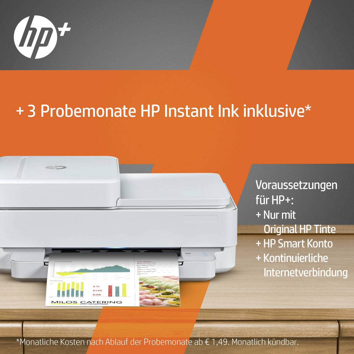 HP Envy 6420e All-in-One Drucker Tintenstrahl-Multifunktionsdrucker A4 Scanner - 0195161625183