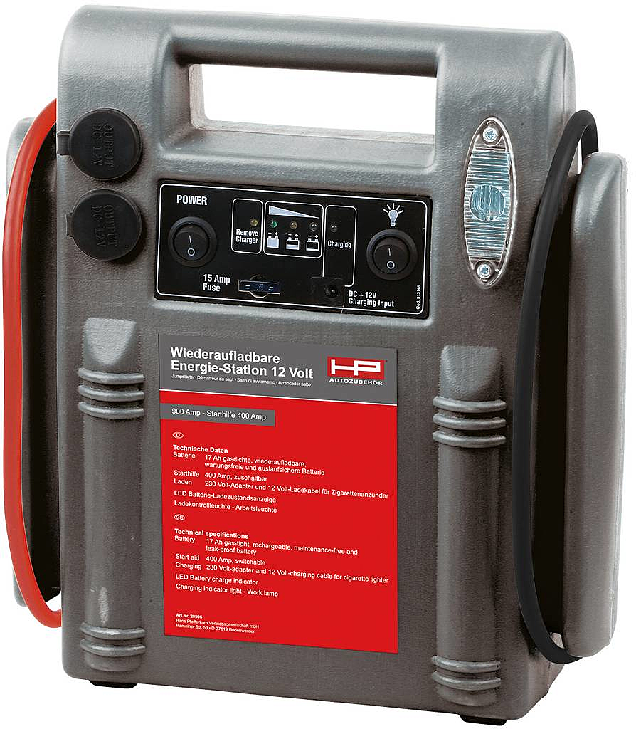Hp Autozubehör Schnellstartsystem 20896 Starthilfestrom (12 V)=400 A B-Ware - 4007928208965