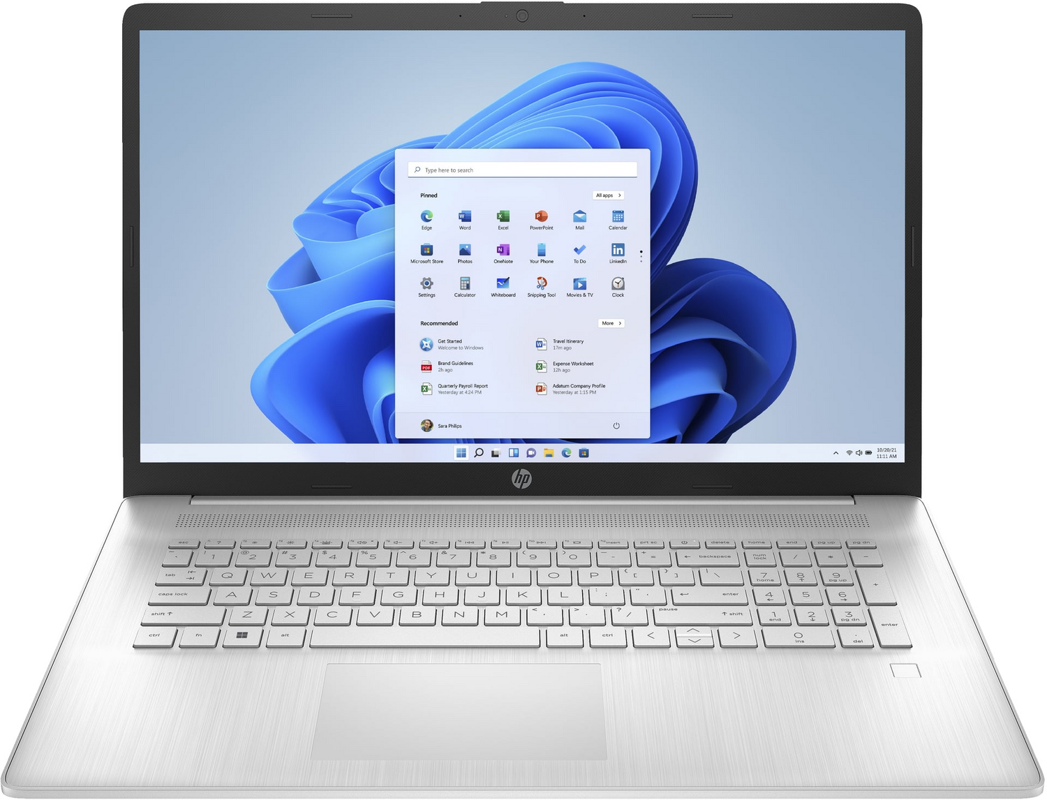 Hp Notebook 17 Cp2532ng 17,3" 43,9 Cm Amd 8 Gb 512 Gb Win11 Home Laptop Natursilber B-Ware - 4250335986135