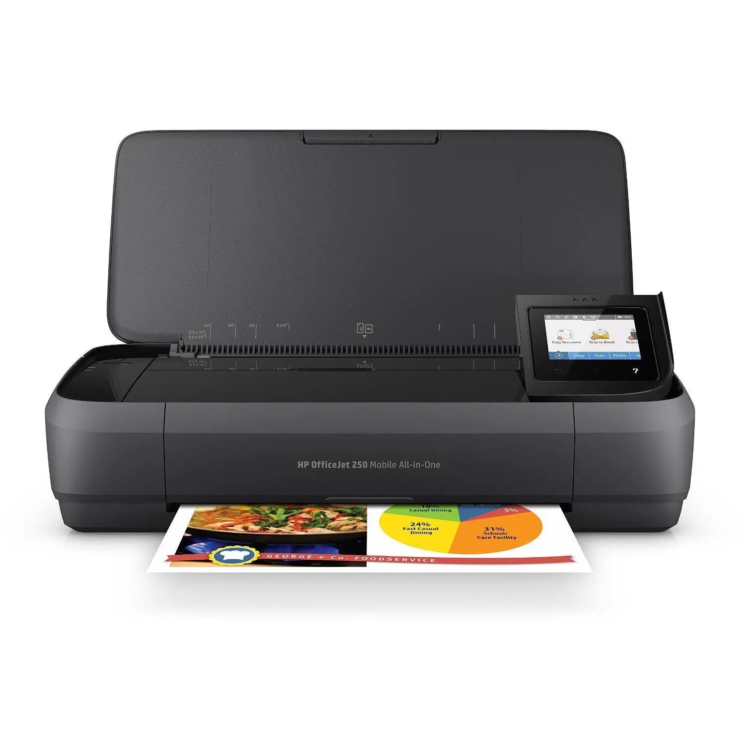 B-Ware Hp Drucker Multifunktionsgerät All In One Officejet 250 Mobil Schwarz Scanner  - 889894442550