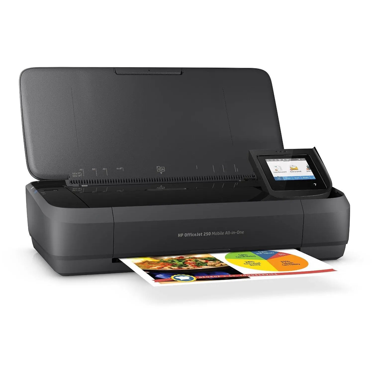 B-Ware Hp Drucker Multifunktionsgerät All In One Officejet 250 Mobil Schwarz Scanner  - 889894442550