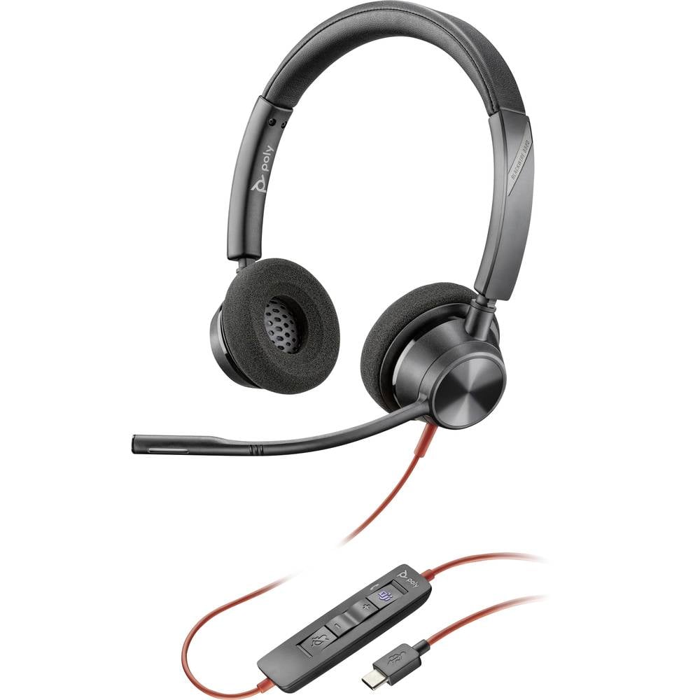 HP Poly Blackwire C3320-M Headset Kopfhörer Microsoft Teams Schwarz - 0197498429106