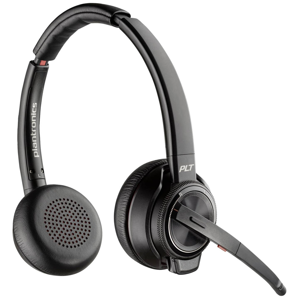 HP Poly Headset Kopfhörer On Ear Savi 8220 UC DECT Schwarz Noise Cancelling - 0196548579709