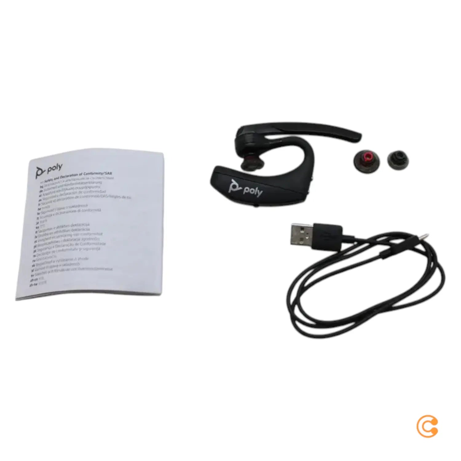 B-Ware Hp Poly Voyager 5200 In Ear Headset Bluetooth Mono Schwarz Siehe Text/Foto - 197192519974