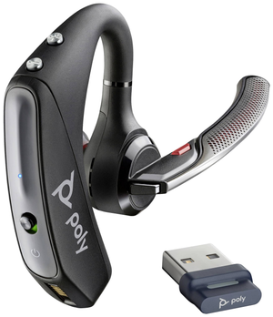 B-Ware Hp Poly Voyager 5200 In Ear Headset Bluetooth Mono Schwarz Lautstärkeregelung
