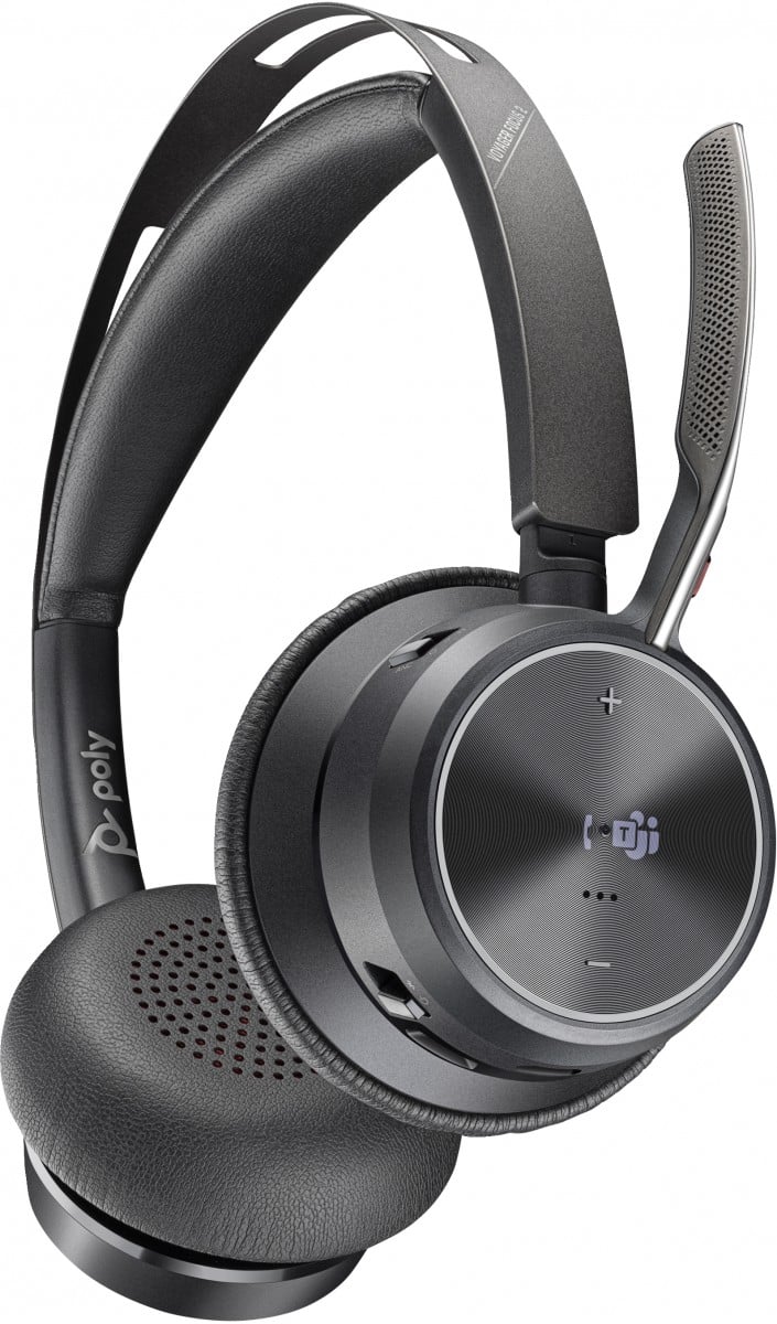 HP POLY Voyager Focus 2 Microsoft Teams Certified with charge stand Headset - 0197029609991
