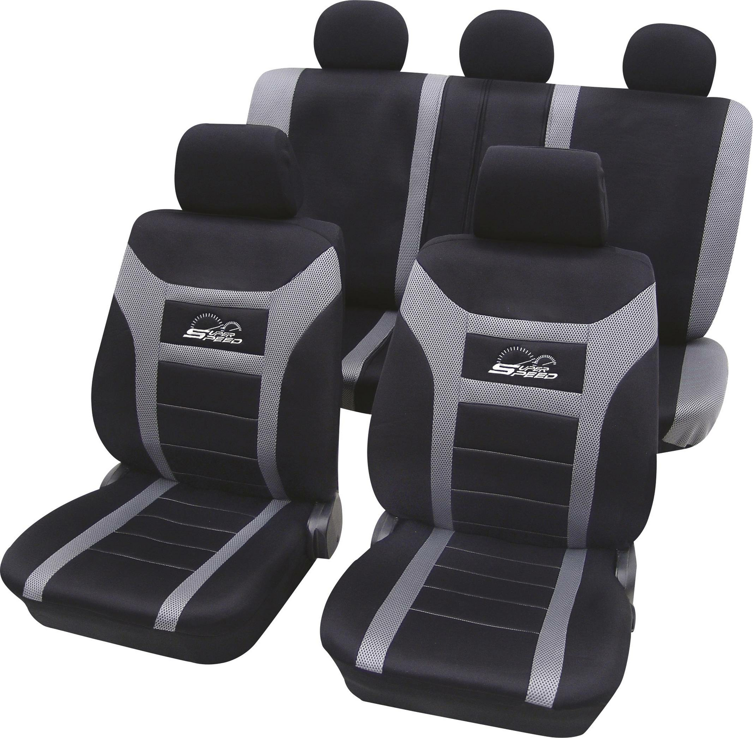 Hp Autozubehör Sitzbezug Polyester Anthrazit Fahrersitz Beifahrersitz Rücksitz   B-Ware - 4007928229168
