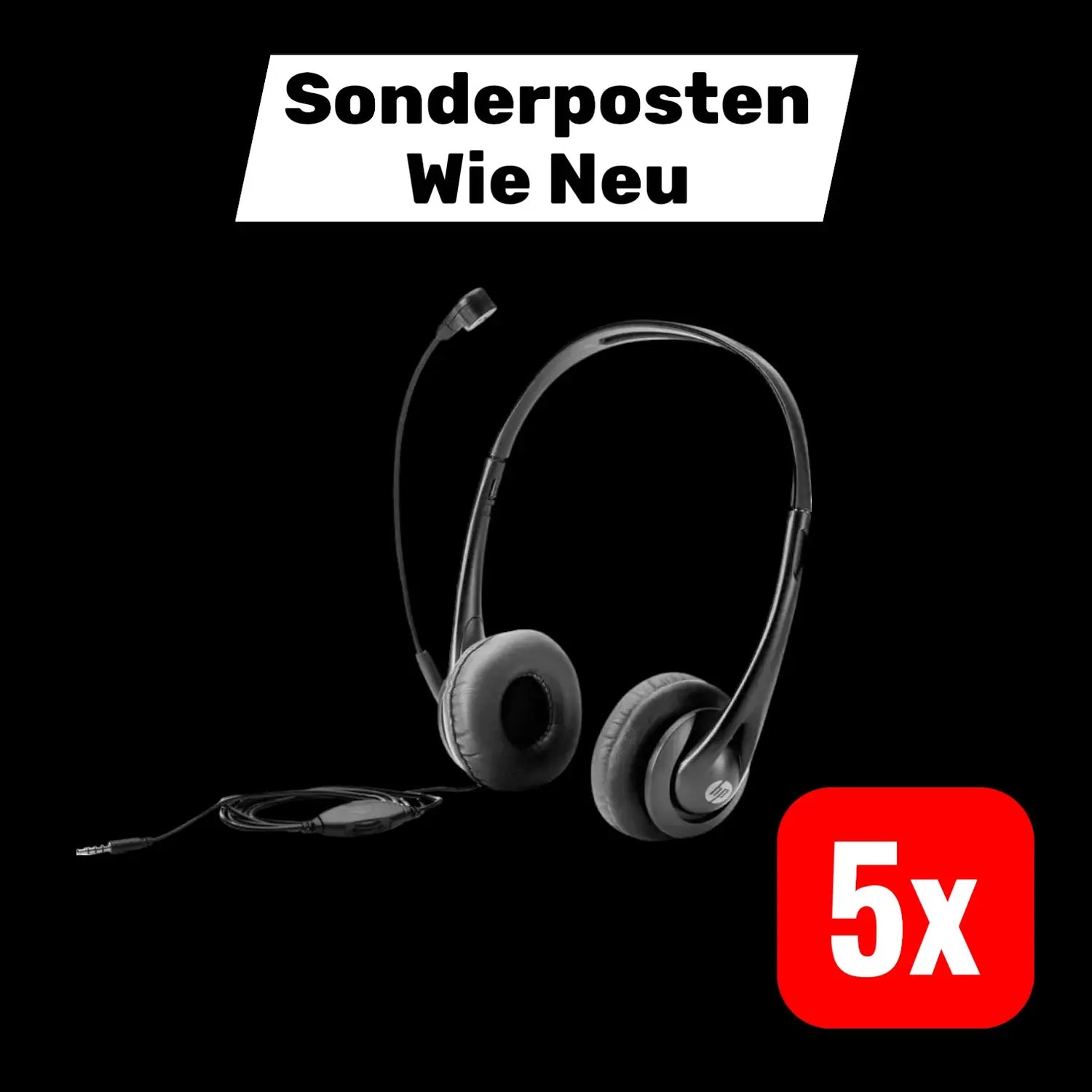 B-Ware Hp T1 A66 Aa Over Ear Headset Kopfhörer Kabelgebunden Stereo 5 Stück - 4573257522077