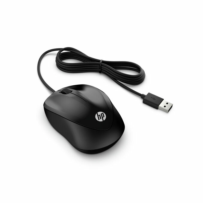 B-Ware Hp Wired Mouse 1000 Computermaus Pc Maus Maus Mit Kabel Usb Schwarz 1200 Dpi - 192545918244