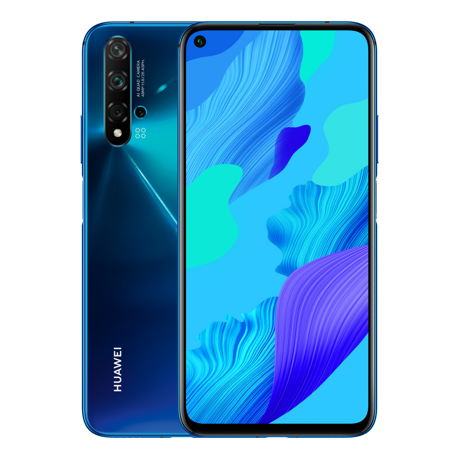Huawei Nova 5 T Crush Blue Dual Sim Smartphone Handy Farbdisplay Siehe Text/Foto B-Ware - 6901443331697