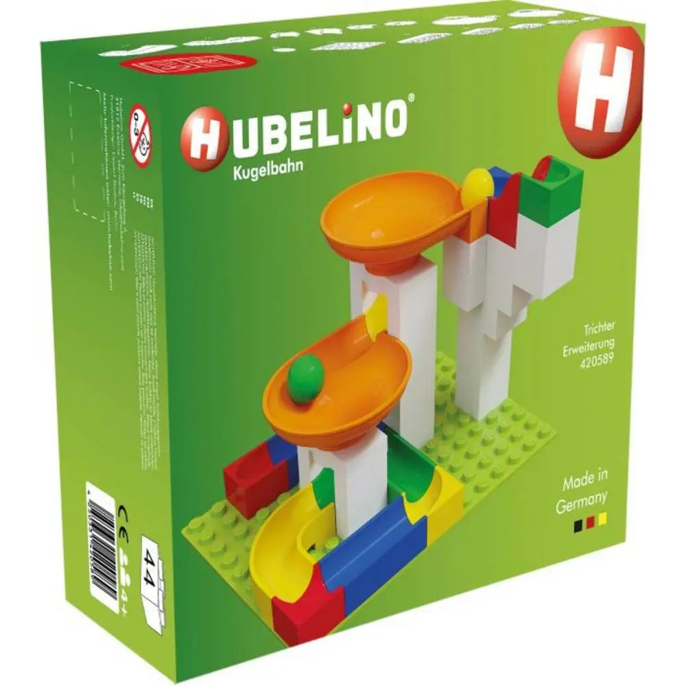 B-Ware Konstruktionsset Baukasten Hubelino Kugelbahn Trichter Erweiterung 44 Teilig Set - 4250331420589
