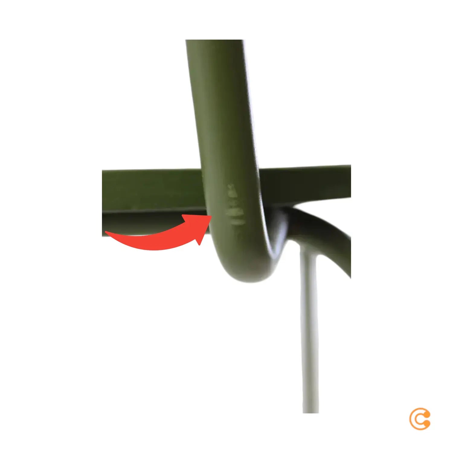 B-Ware Hübsch Interior Arch Stuhl Esszimmerstuhl Küchenstuhl Grün Siehe Text/Foto - 5712772137093