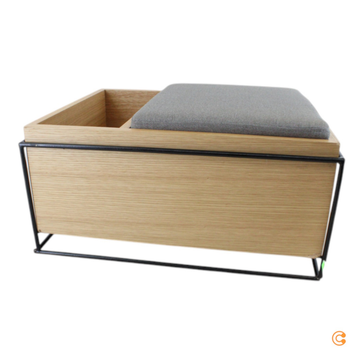 Hübsch Interior Bank Kissen Aufbewahrung Sitzbank 64cm Eiche Siehe Text/Foto C-Ware - 5712772106570