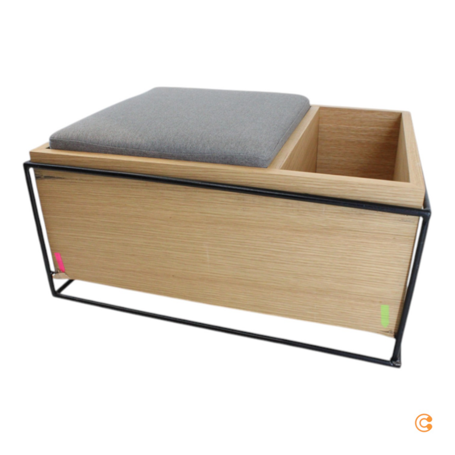 Hübsch Interior Bank Kissen Aufbewahrung Sitzbank 64cm Eiche Siehe Text/Foto C-Ware - 5712772106570