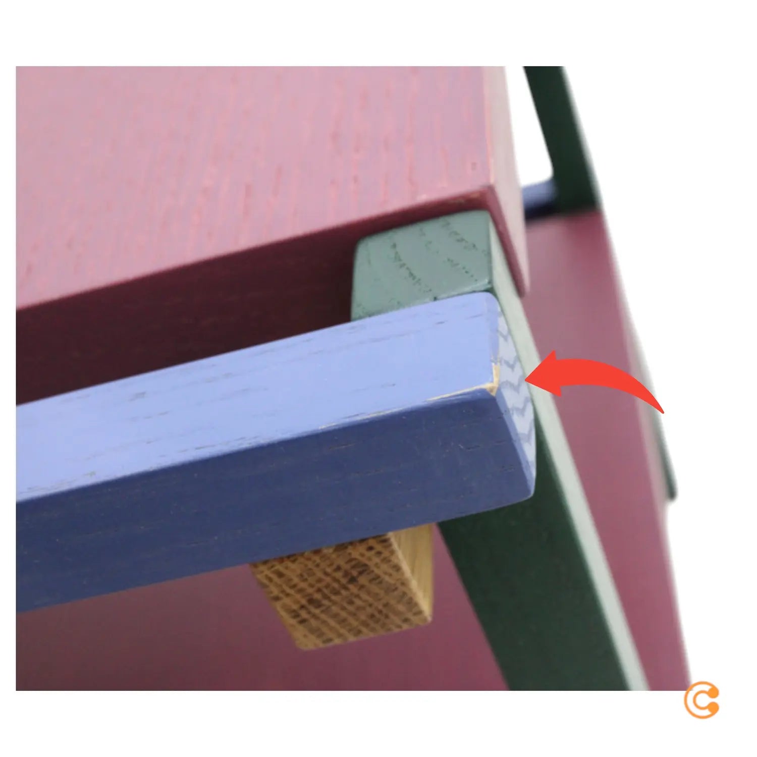 B-Ware Hübsch Interior Crayon Beistelltisch Holz 2 Ebenen Siehe Text/Foto - 5712772117019