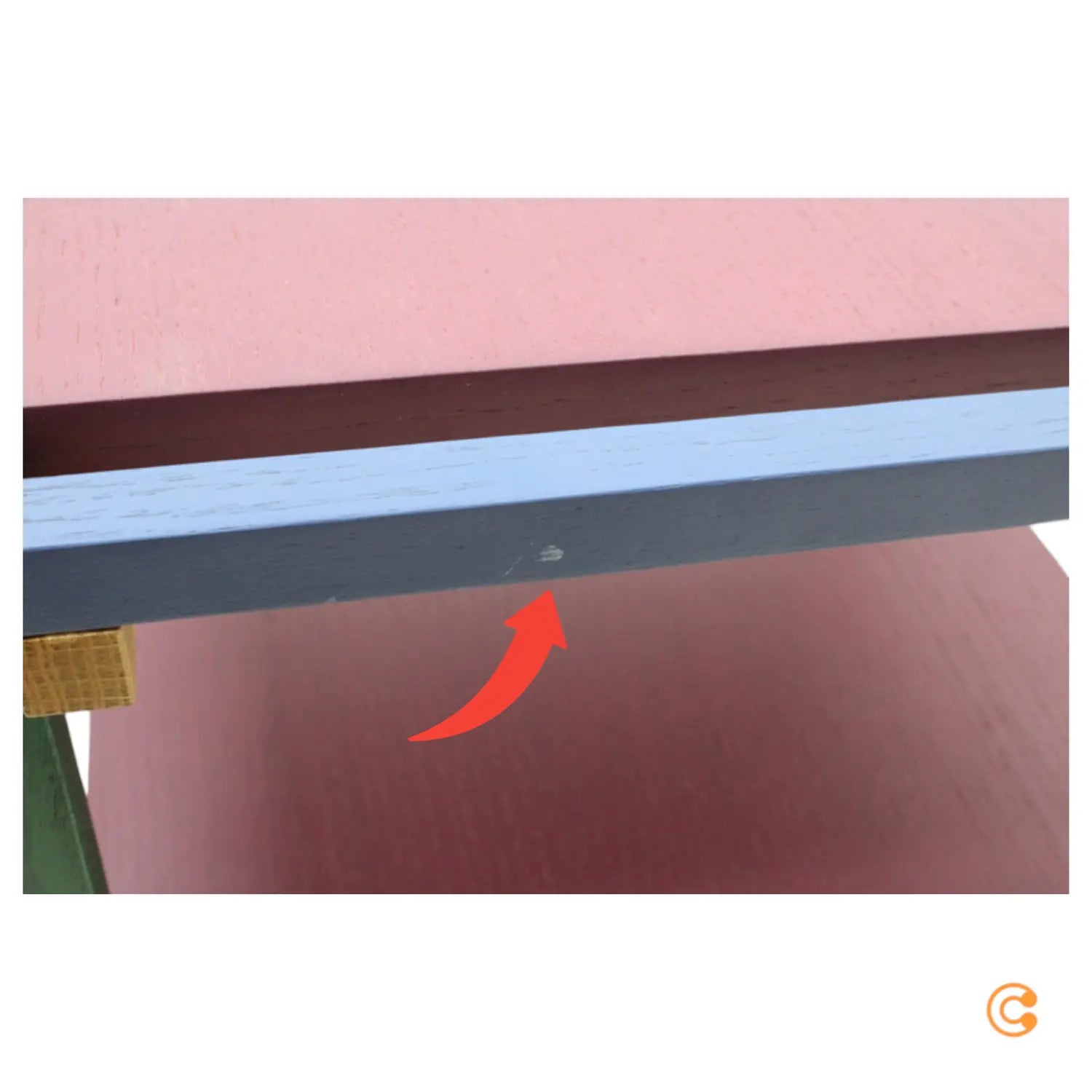 B-Ware Hübsch Interior Crayon Beistelltisch Holz 2 Ebenen Siehe Text/Foto - 5712772117019