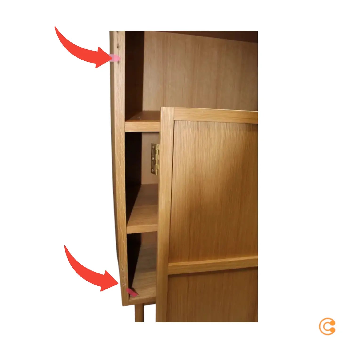 C-Ware Hübsch Interior Candour Kabinet Kommode Holzschrank Eiche Siehe Text/Foto - 5712772125335