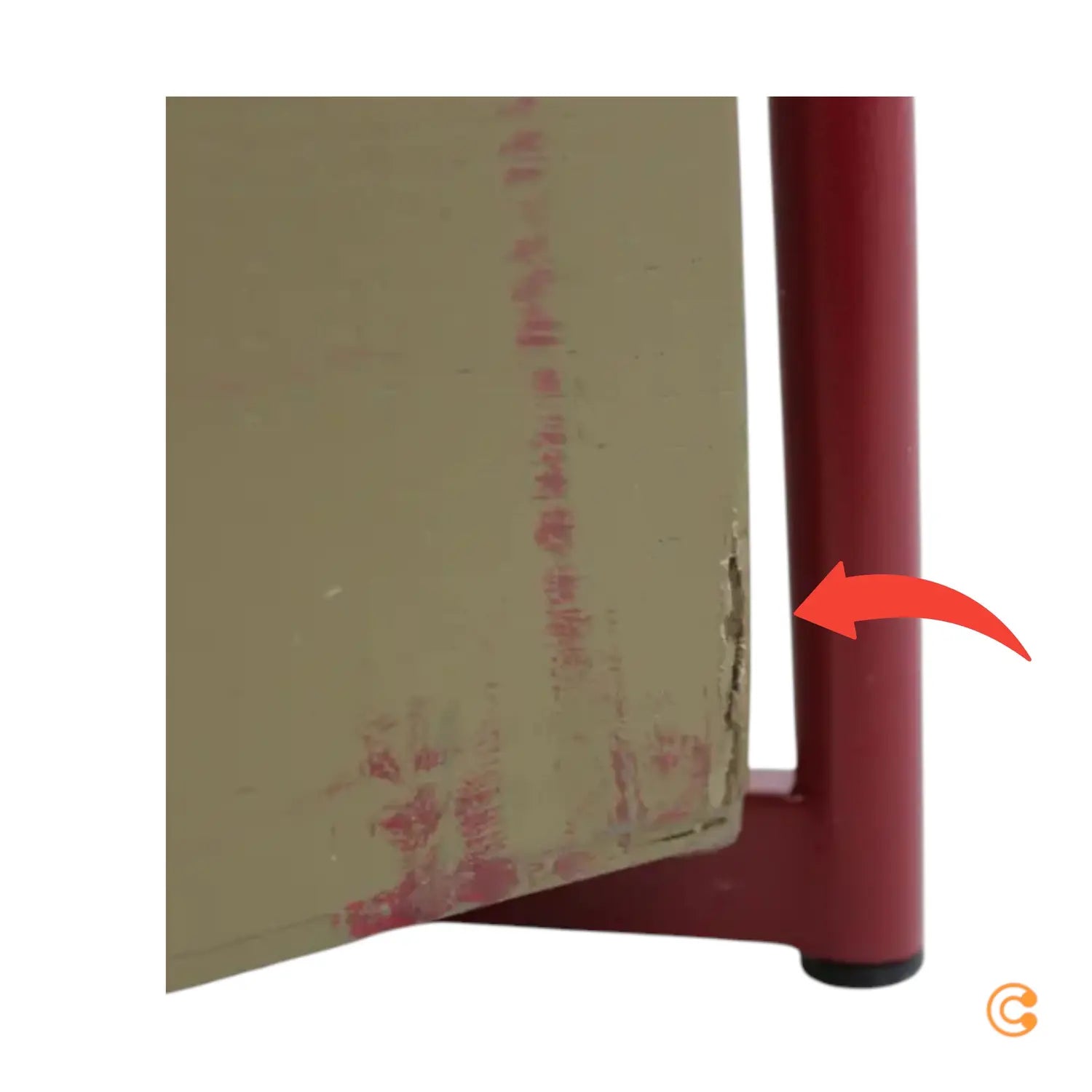 C-Ware Hübsch Interior Fresh Trolley Wagen H70cm Khaki Burgundy Esche Siehe Text/Foto - 5712772127162