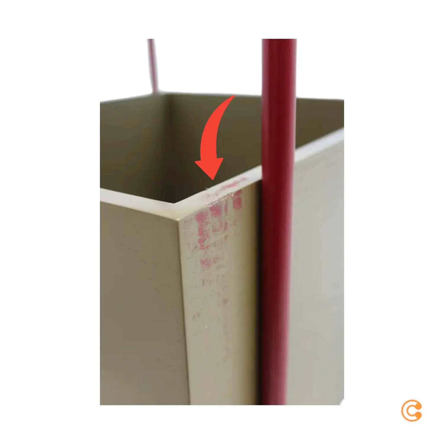 C-Ware Hübsch Interior Fresh Trolley Wagen H70cm Khaki Burgundy Esche Siehe Text/Foto - 5712772127162