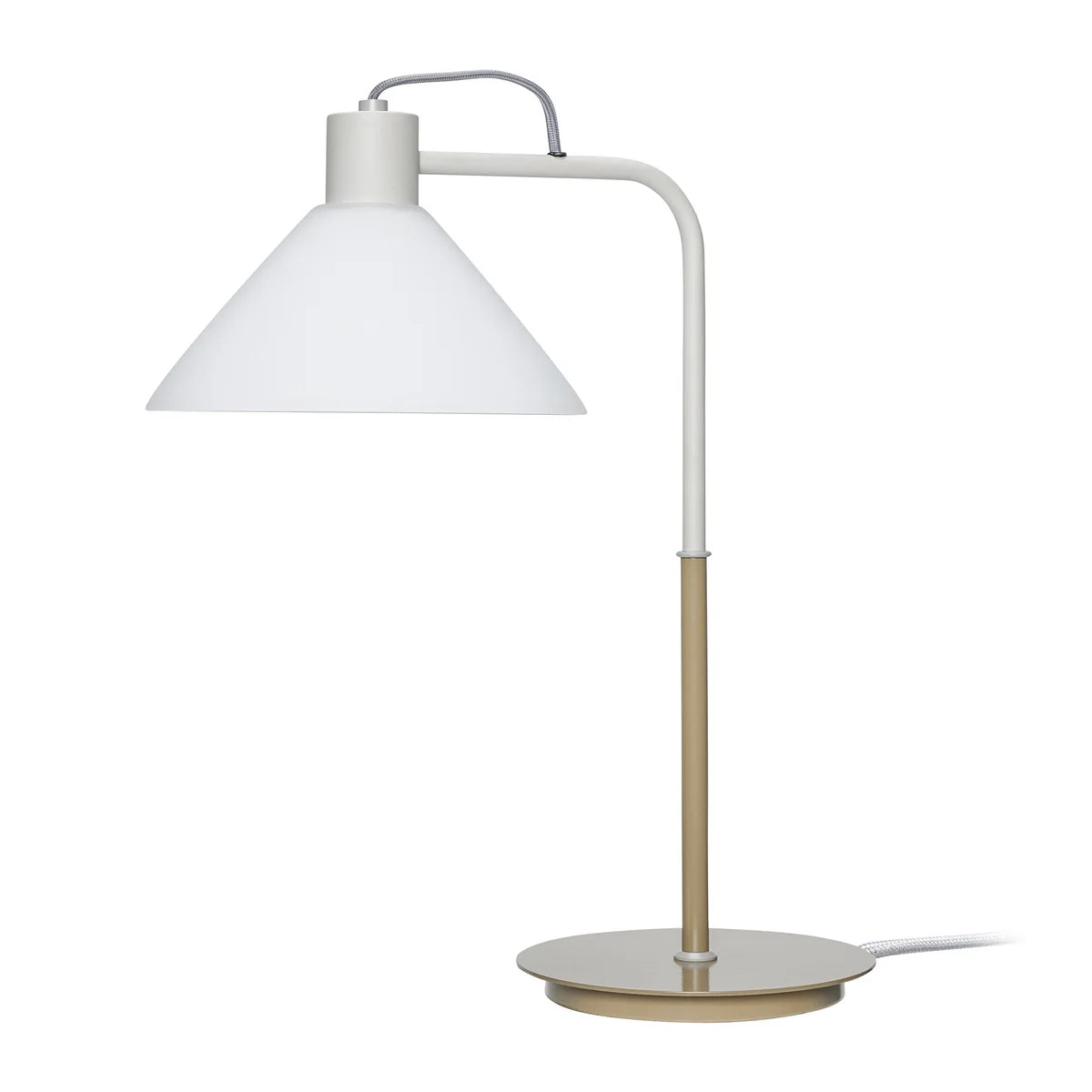 Hübsch Interior Tischleuchte Lampe Spot Beleuchtung Glas H 44 cm khaki sand - 5712772120040