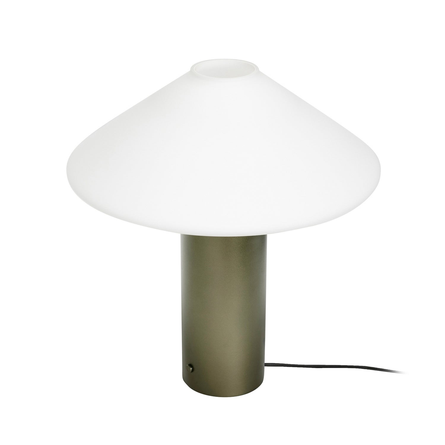 B-Ware Hübsch Tischleuchte Lampe Orbit Dunkelgrün Weiß Eisen Glas Schalter Dimmbar - 5712772134153