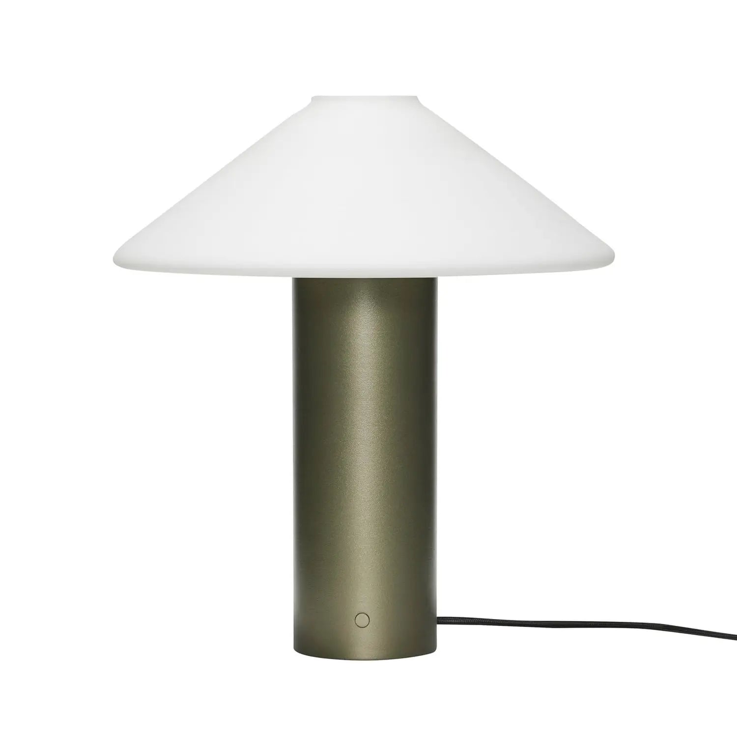 B-Ware Hübsch Tischleuchte Lampe Orbit Dunkelgrün Weiß Eisen Glas Schalter Dimmbar - 5712772134153
