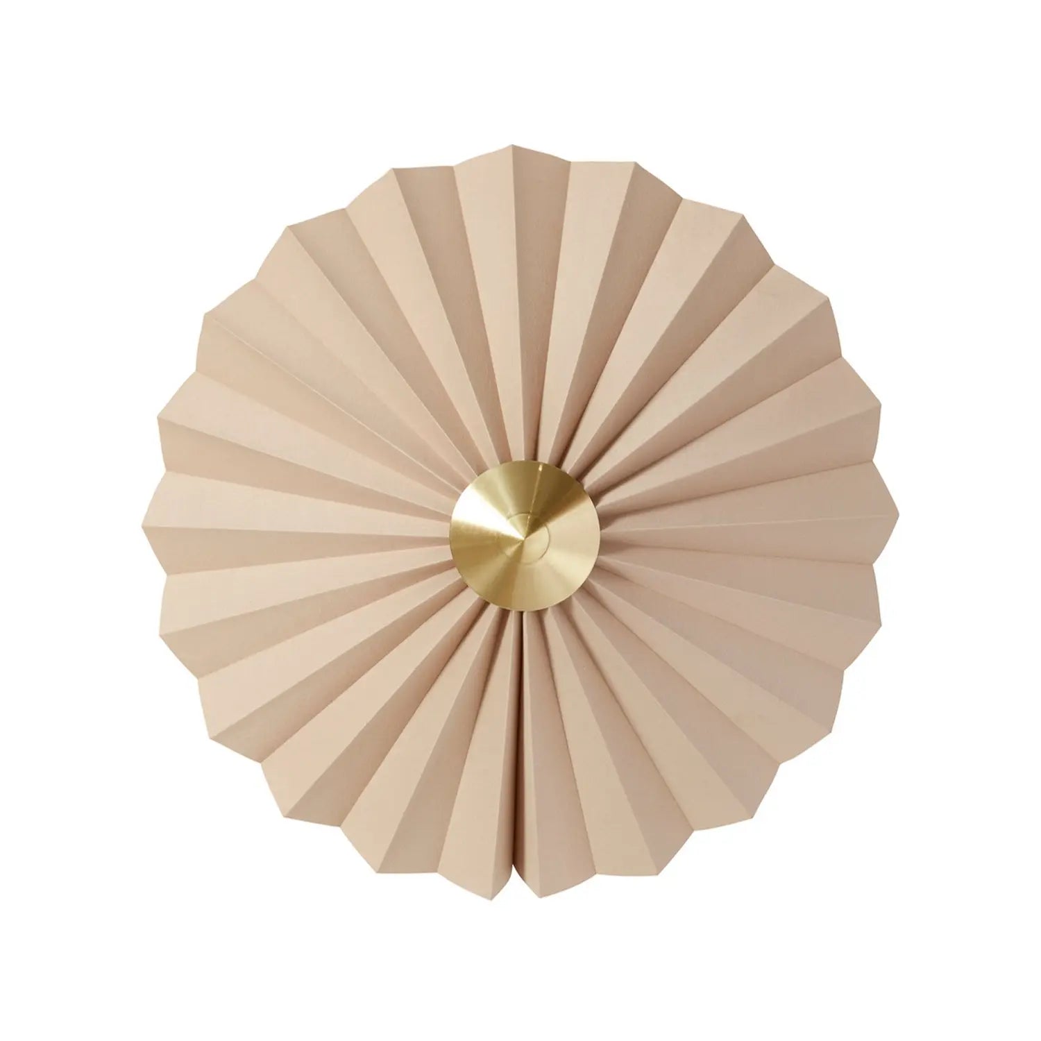 B-Ware Hübsch Wandleuchte Lampe Pliss Beige Eisen Stoff E27 Kabel Hauptbeleuchtung - 5712772112786