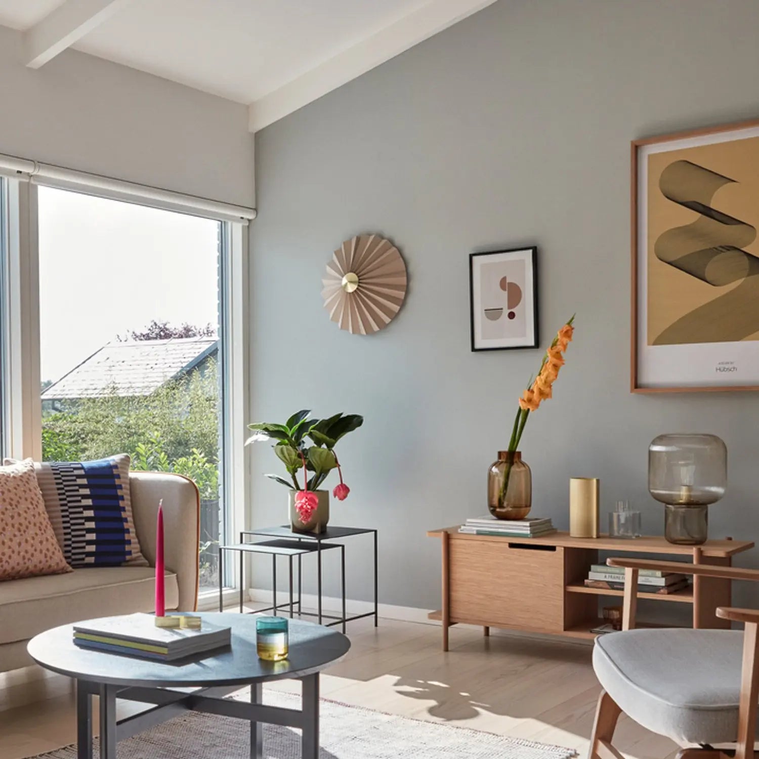 B-Ware Hübsch Wandleuchte Lampe Pliss Beige Eisen Stoff E27 Kabel Hauptbeleuchtung - 5712772112786