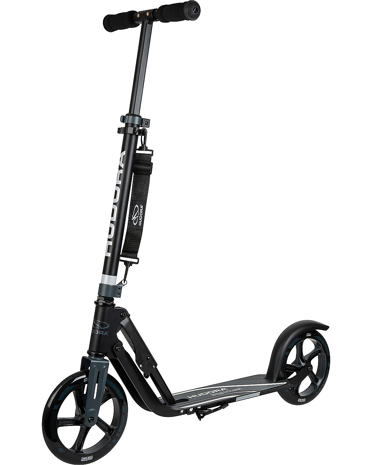 B-Ware Hudora Scooter Big Wheel 205 Rx Pro Max. 100 Kg Low Rider Deck Schwarz/Anthrazit  - 4005998149317