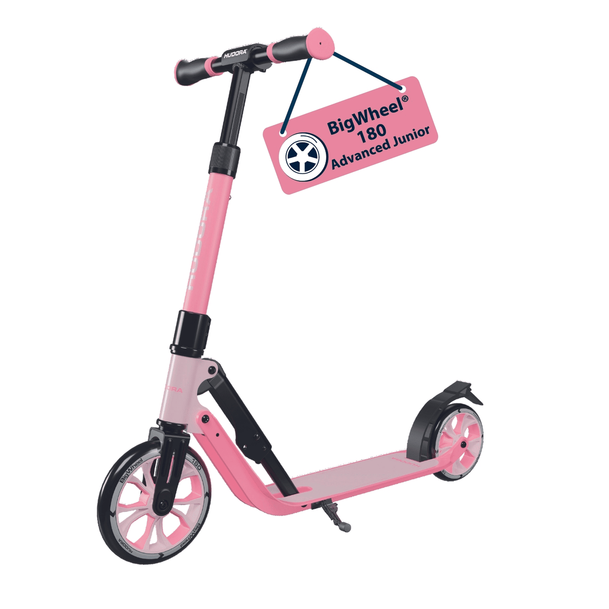 HUDORA 180 AdvancedJunior rosé Roller City-Roller Kinderroller Klapproller - 4005998142240