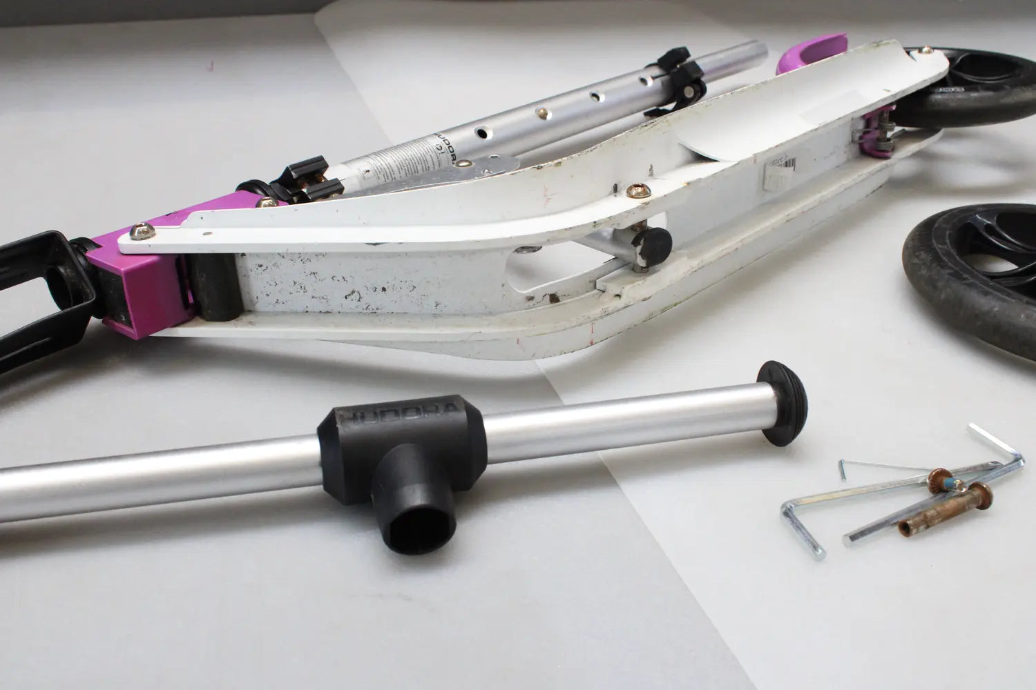 C-Ware Hudora Roller Scooter Tretroller Big Wheel Pure Aluminium Klapp Siehe Text/Foto - 4005998859483