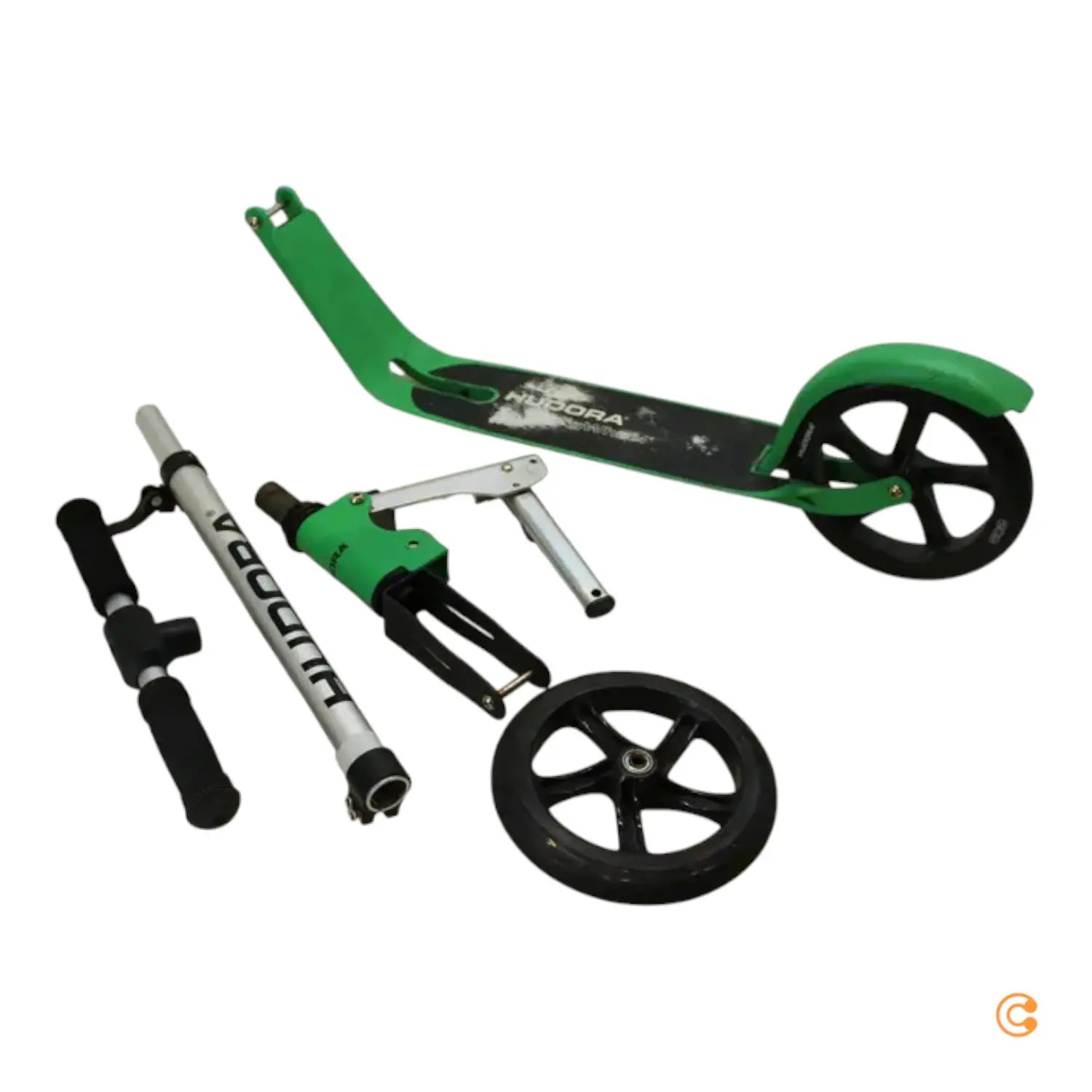 Hudora City Scooter Roller Big Wheel Tretroller 205mm Grün Siehe Text/Foto B-Ware - 4005998859025