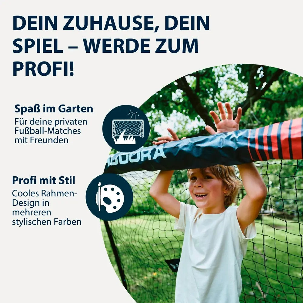 B-Ware Hudora Fußballtor Torrahmen Fußballnetz Advanced 300 White Schnelle Netzmont773 - 4005998770450