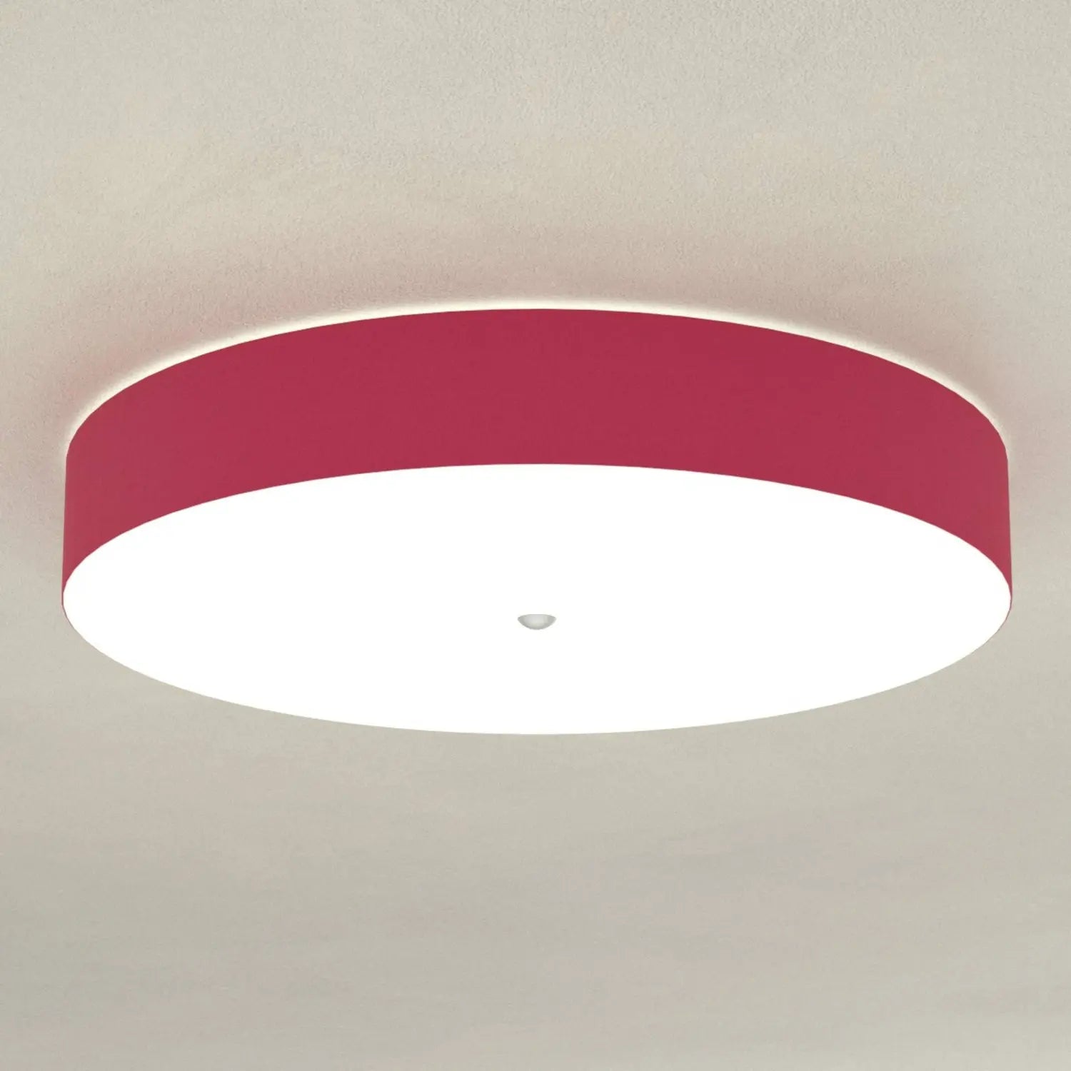 B-Ware Hufnagel Deckenleuchte Lampe Alea Rubinrot Chintzschirm Acrylglas Wohnraum - 4011868911335