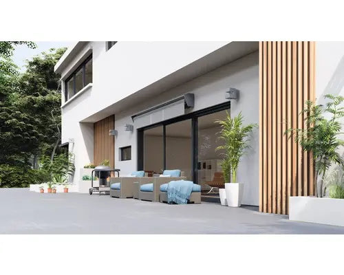 B-Ware Markise Molveno Markise Motorbetrieben Semikassette Grau Mit Fernbedienung 5x3 M - 4306517445874