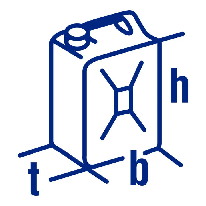 B-Ware Hünersdorff Kanister Benzinkanister Profi Kraftstoffbehälter 20 L Rot Un Hdpe534