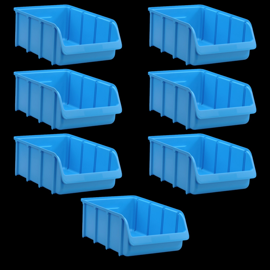 Hünersdorff Sichtbox Lagerbox Aufbewahrung Polypropylen Blau Gr 5 7 Stück B-Ware - 4007228703610