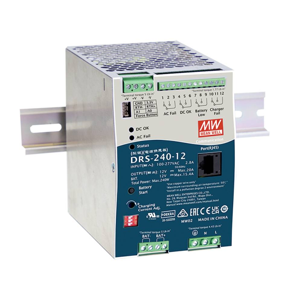 Mean Well Drs 240 12 Hutschienen Netzteil Din Rail 12 V 20 A 240 W Defektware D-Ware - 4021087077866