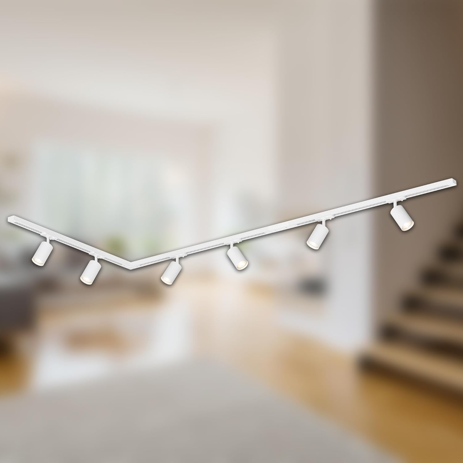 B-Ware Briloner Schienensystem Rail Komplettset Gu10 Spots Schienensystem L Form Weiß - 4002707461258