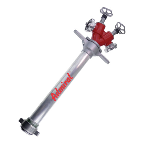 B-Ware Admiral Hydrantenstandrohr Standrohr Alu Dn 80 2x C Abgang 2 Ventile Feuerwehr  - 4006918290812