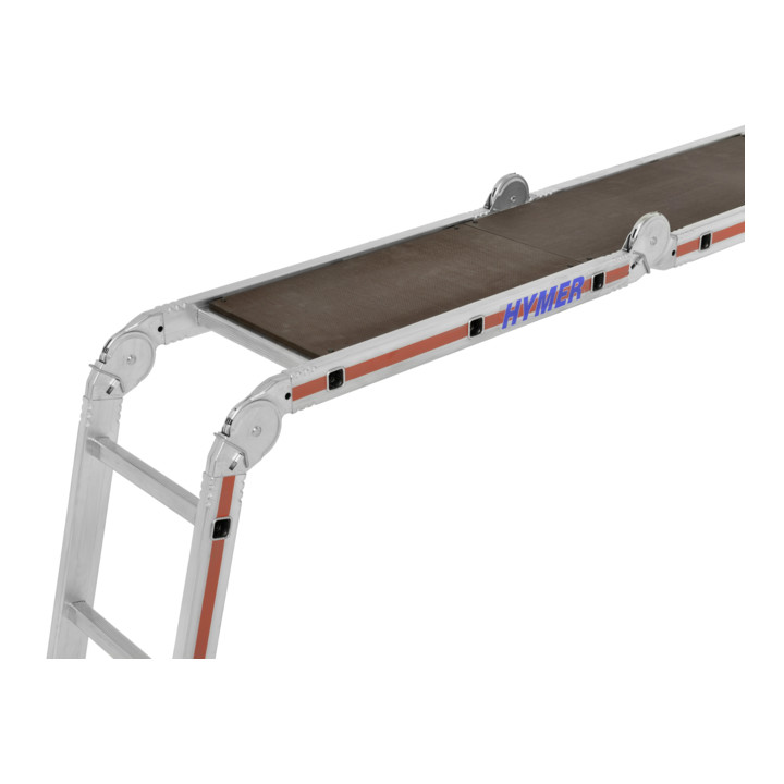 B-Ware Hymer Plattform Vielzweckleiter Arbeitsbühne Größe 4x3 Holz Plattform Zweiteilig