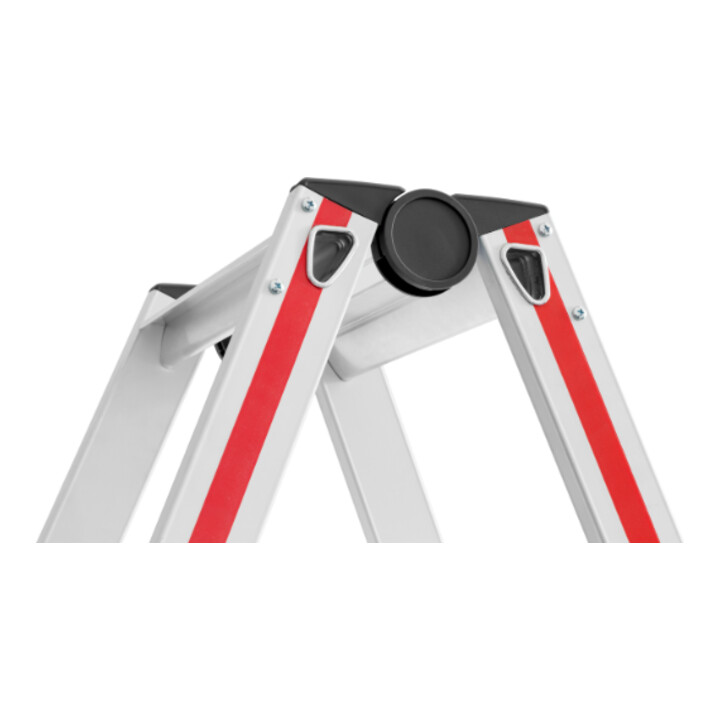 B-Ware Hymer Stufenstehleiter Trittleiter Stehleiter 2x6 Stufen Beidseitig Begehbar - 4019502362376